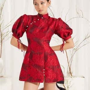Daphale Studios Cece Dress in Red Size Small